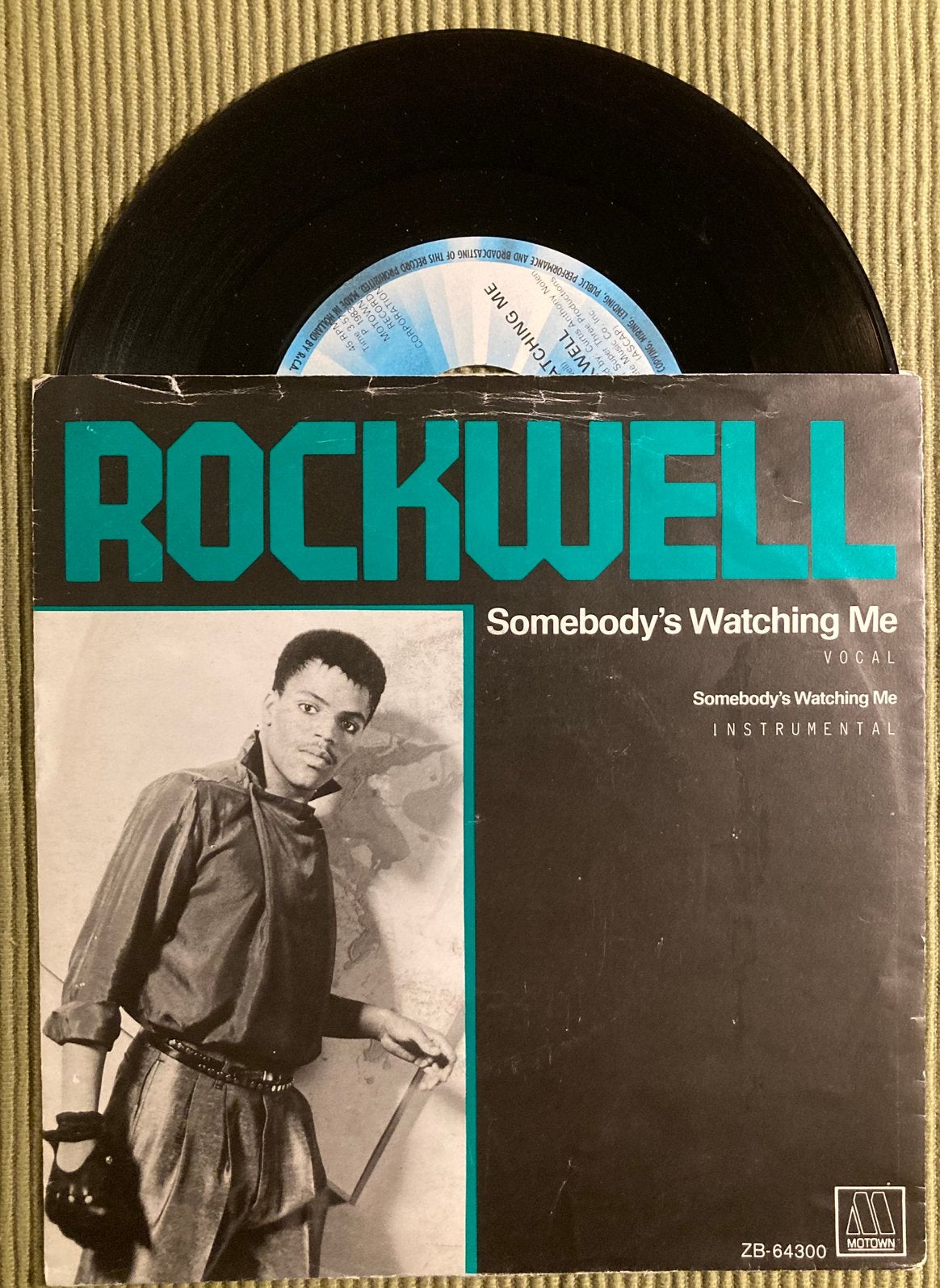 Vinyl single Rockwell - Somebody’s watching me, Gebruikt, 7 inch, Ophalen of Verzenden, Pop