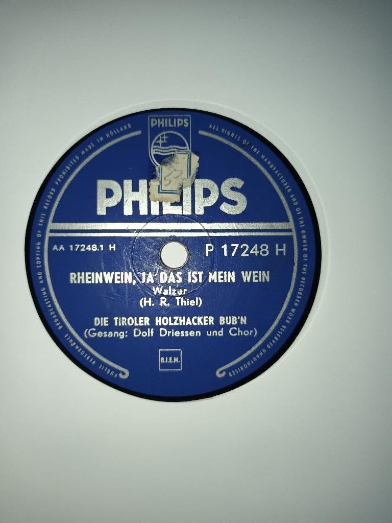 Tiroler Holzhacker Bub`n - Rheiwein, Ja Das Ist..(78 Toeren), Gebruikt, 10 inch, Single, Ophalen of Verzenden