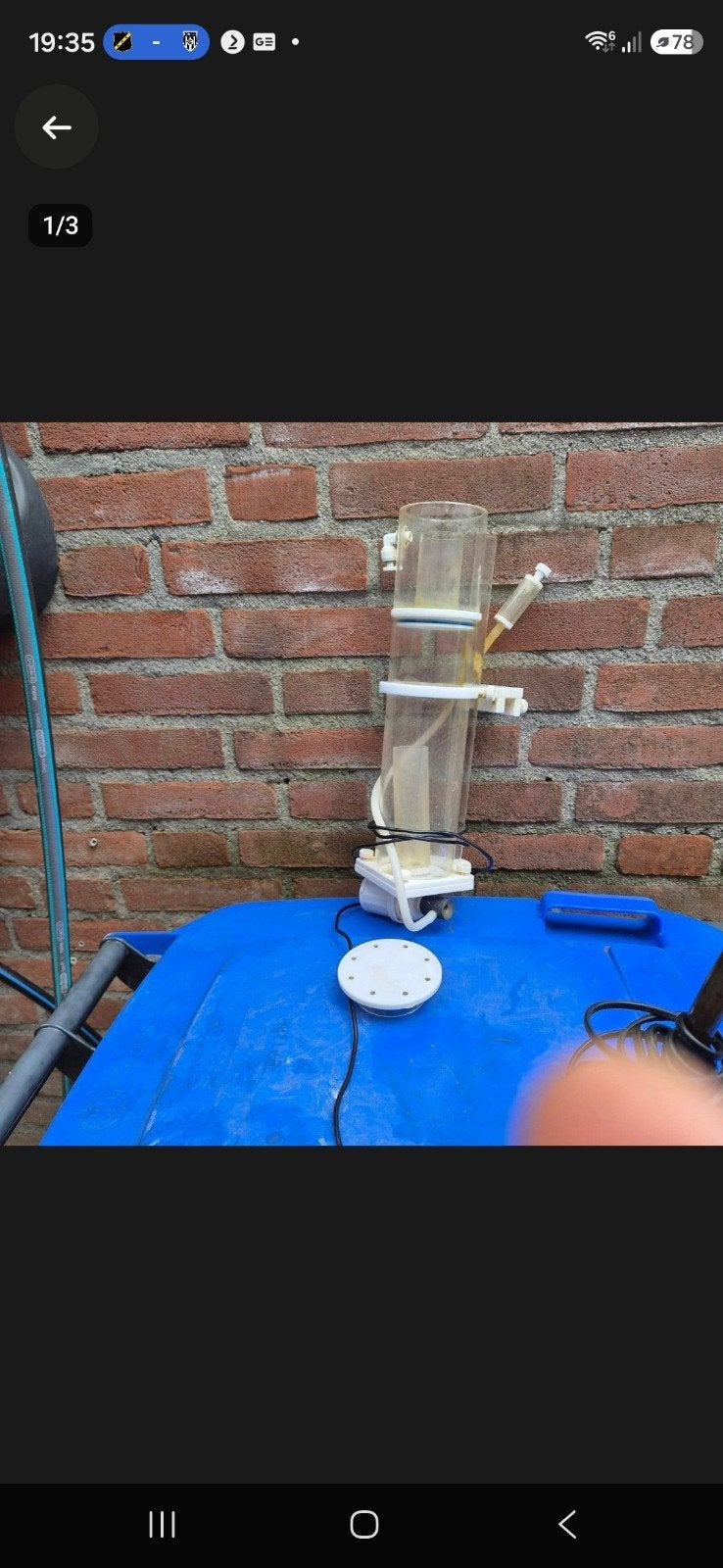 eiwitafschuimer, Ophalen of Verzenden, Zo goed als nieuw, Filter, Blue Marine