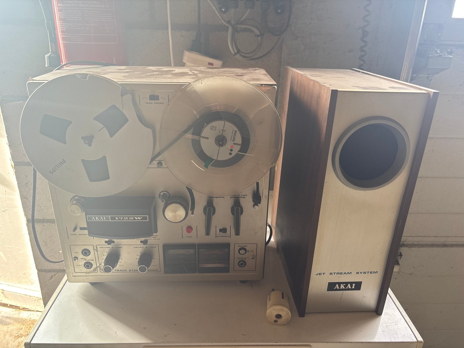 Akai 1722W Bandrecorder met luidspreker, Audio, Tv en Foto, Ophalen, Bandrecorder, Met banden