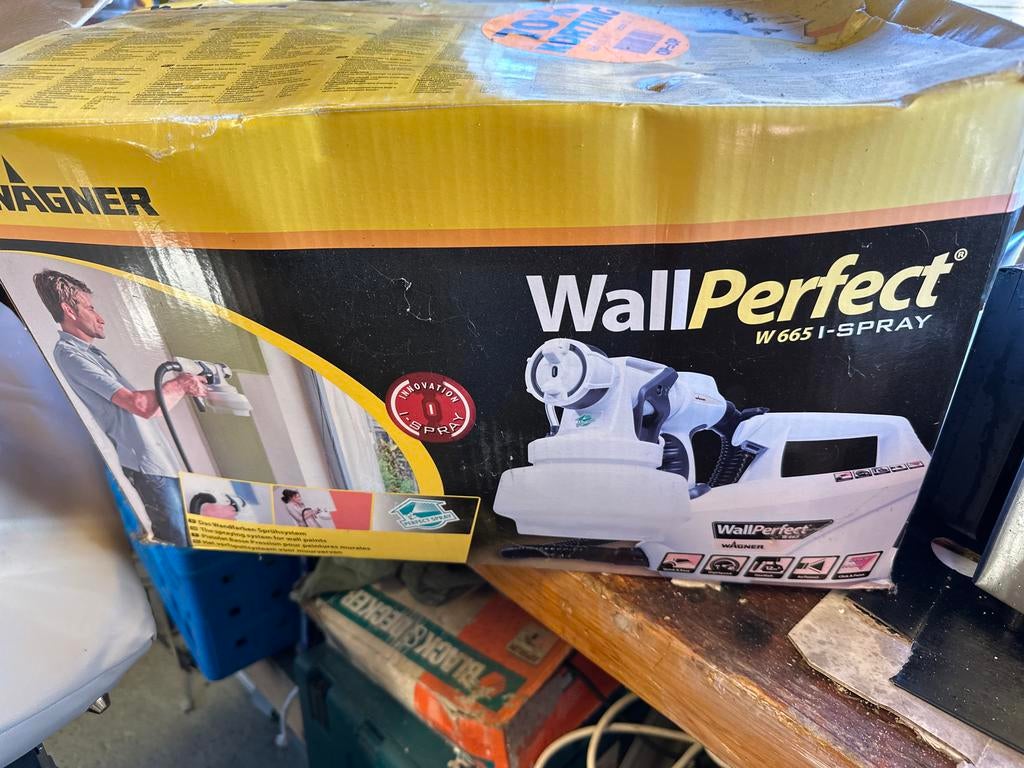 Wagner WallPerfect W665 I-SPRAY verfspuit, Ophalen of Verzenden, Zo goed als nieuw, Verfspuit of Verfpomp