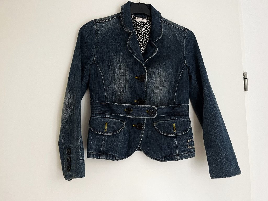 heerlijk stretch baar spijkerjasje van Paul Smith maat S, Maat 38/40 (M), Blauw, Ophalen of Verzenden, Zo goed als nieuw