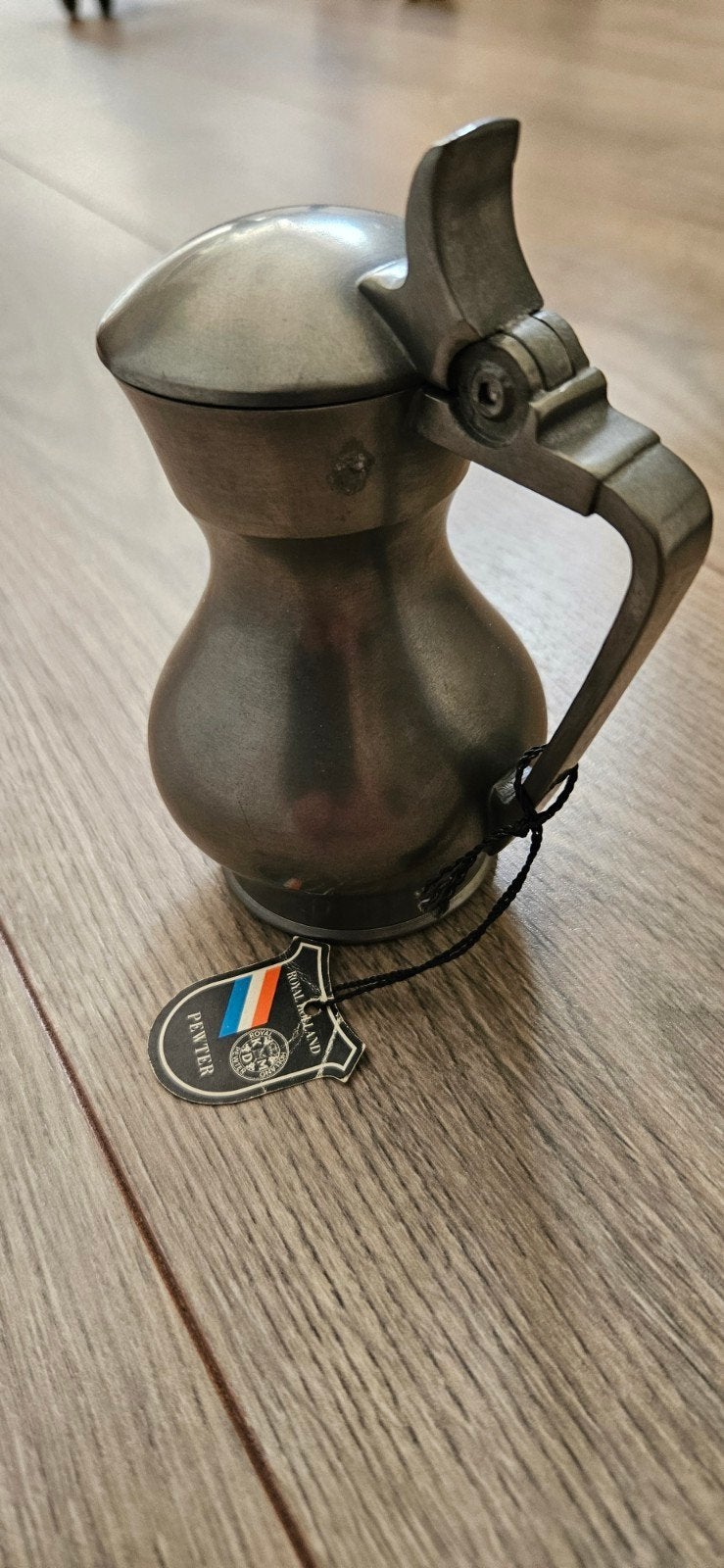 Antieke tinnen kan Royal Holland KMD Pewter, Antiek en Kunst, Antiek | Tin, Ophalen of Verzenden