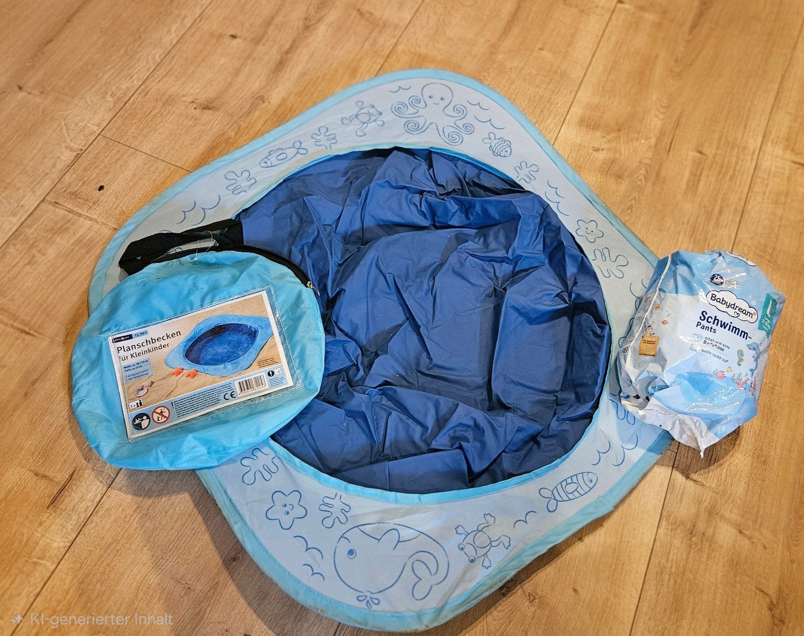 Babydream Zwembadje voor Kleinkind aan het Strand, Gebruikt, Minder dan 80 cm, Opblaaszwembad, Vierkant