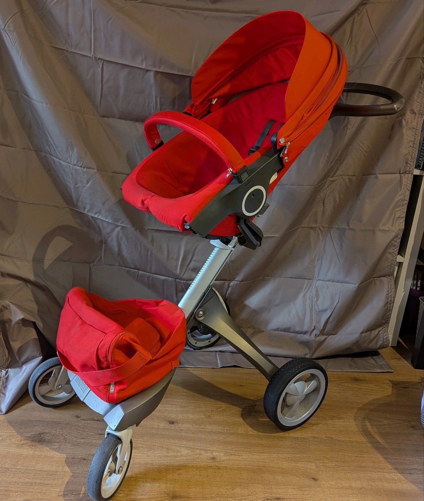 Stokke Xplory kinderwagen met winterset en Maxi-Cosi, Gebruikt, Combiwagen, Met autostoeltje, Ophalen
