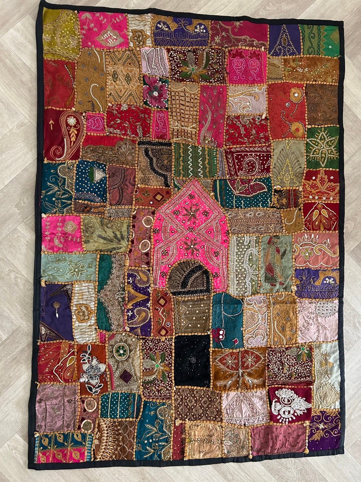Prachtig wandkleed uit India, Ophalen of Verzenden