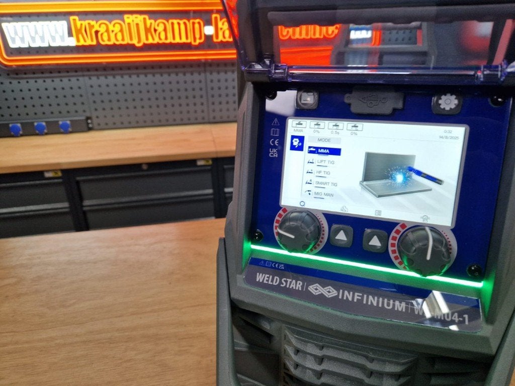 Weld Star 4-in-1 lasapparaat MIG & TIG HF AC/DC – 200 Amp, Ophalen of Verzenden, Nieuw, 150 tot 250 ampère, Tig