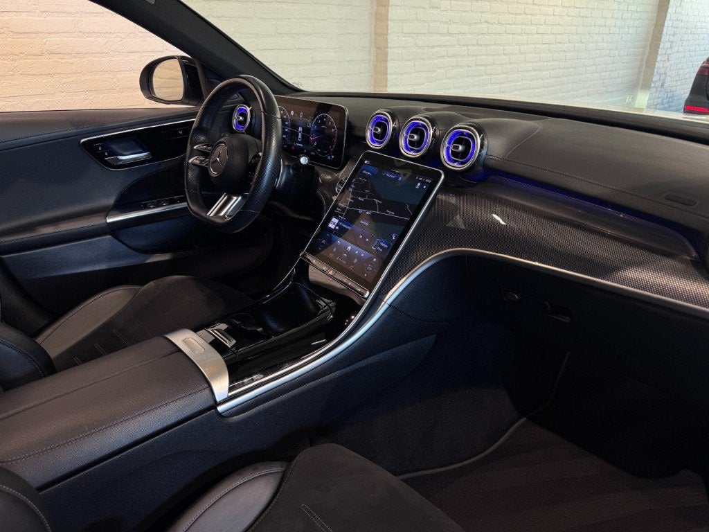 Mercedes-benz C-KLASSE 180 AMG Line Night BTW Pano Camera St, Automaat, 4 cilinders, Met garantie (alle), Wit