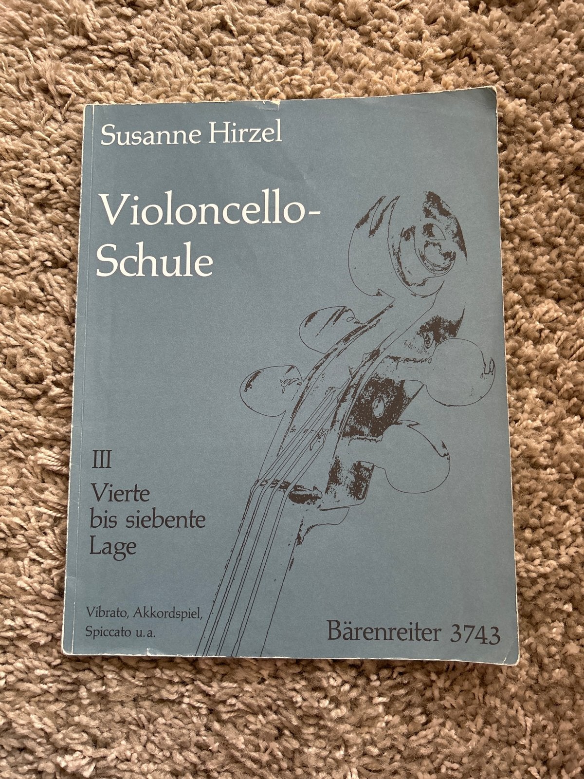 Susanne Hirzel Violoncello-Schule III - Muziekboek Cello, Gebruikt, Klassiek, Les of Cursus, Ophalen of Verzenden