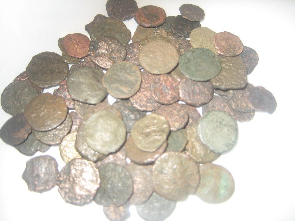 bodemvondst muntjes   Romeins, Ophalen of Verzenden, Vóór koninkrijk, Overige waardes, Setje