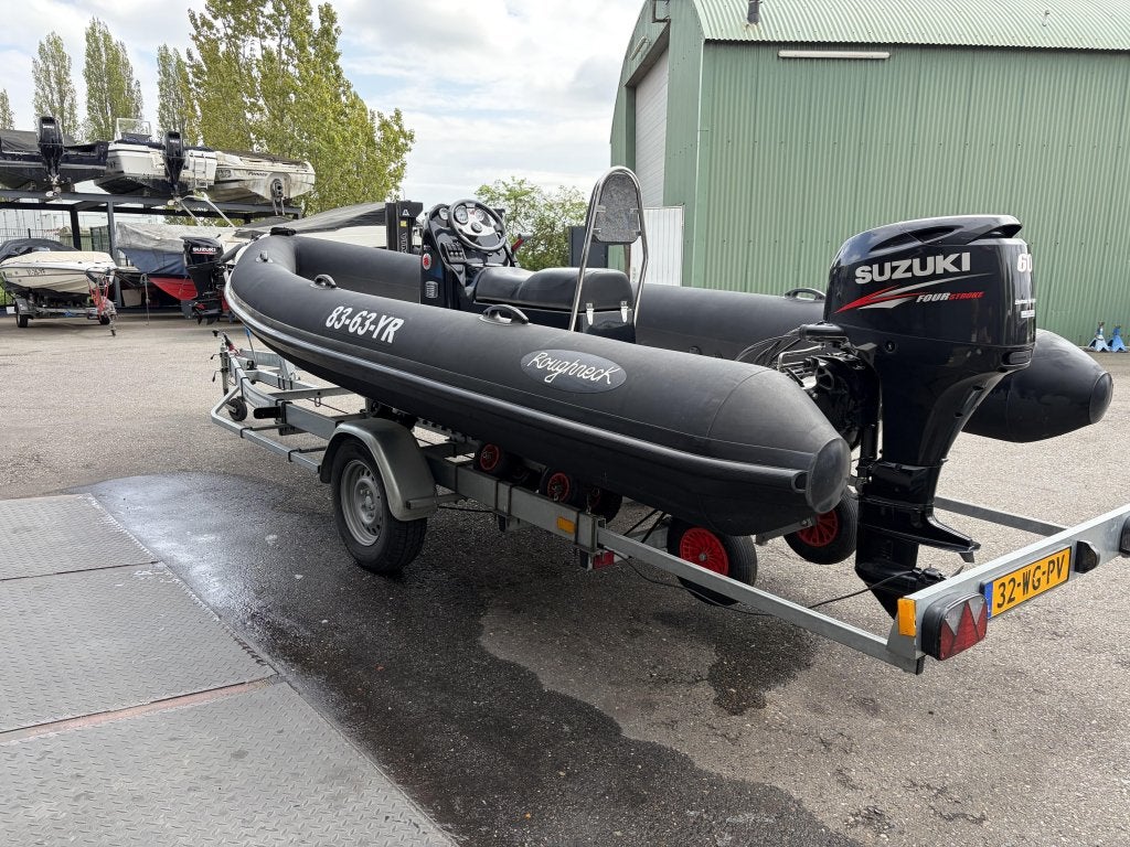 Roughneck 5,50 Suzuki DF 60 Kalf trailer, 6 m, Gebruikt, Benzine, Overige merken