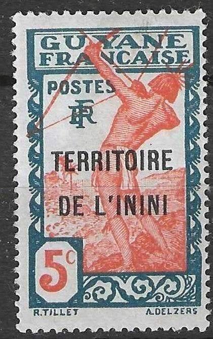 Frans-Inini 1932/1938 - Yvert 4 - Territoire de l'Inini (PF), Verzenden, Overige landen, Postfris