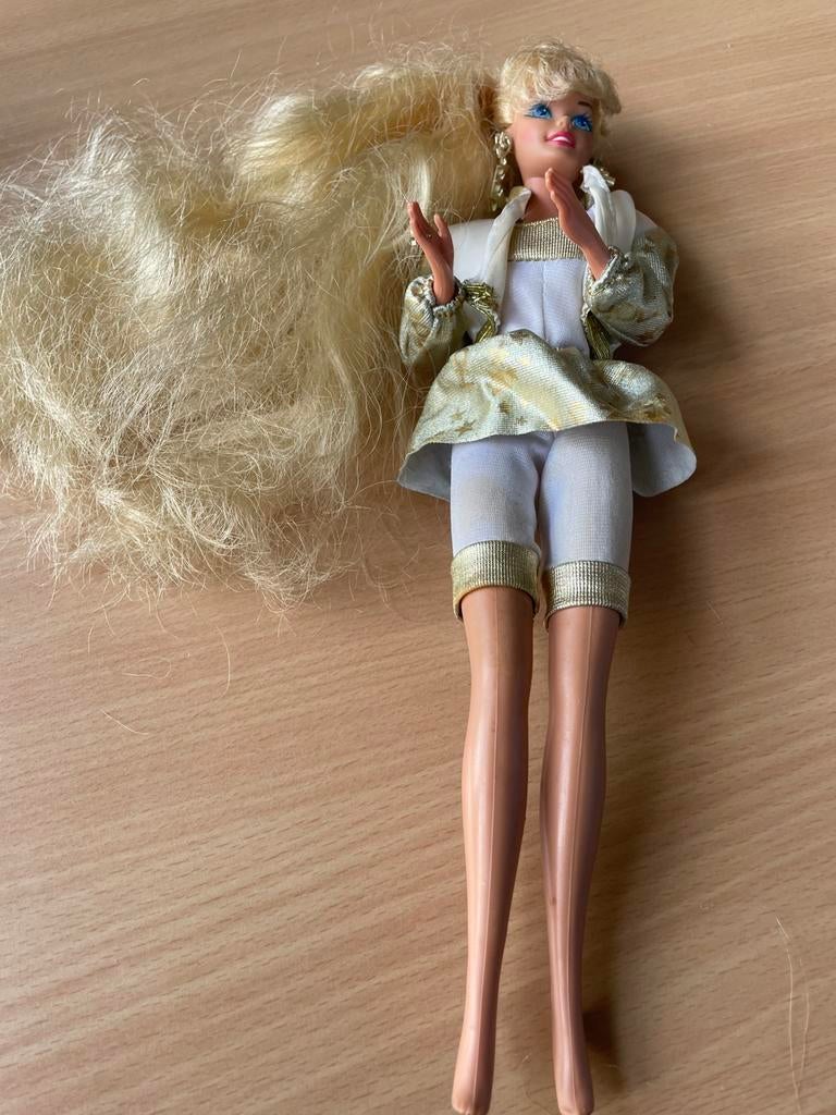 3 barbiepoppen Mattel Hollywood hair, Skipper en Super star, Ophalen of Verzenden, Zo goed als nieuw, Pop
