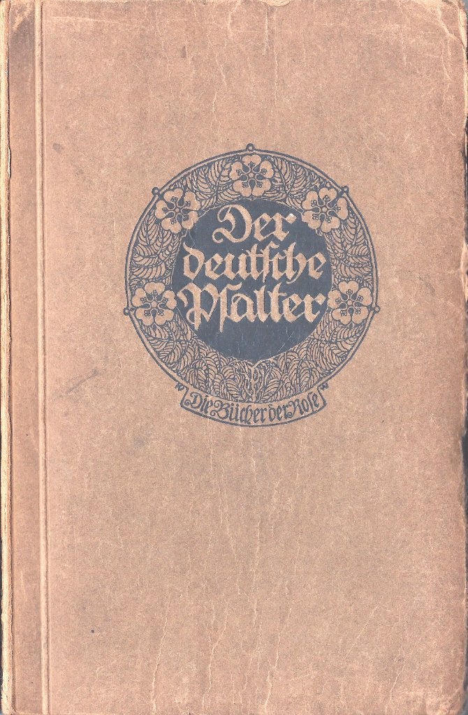 DER DEUTSCHE PSALTER- Geistliche Dichtung- Will Vesper *1914, Ophalen of Verzenden, Will Vesper (bewerking)