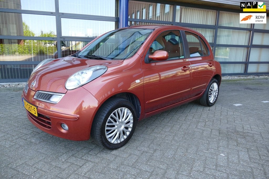 Nissan Micra 1.2 Acenta 5-deurs Airco Apk 21-4-2027, Auto's, Nissan, Voorwielaandrijving, Stof, Gebruikt, Origineel Nederlands