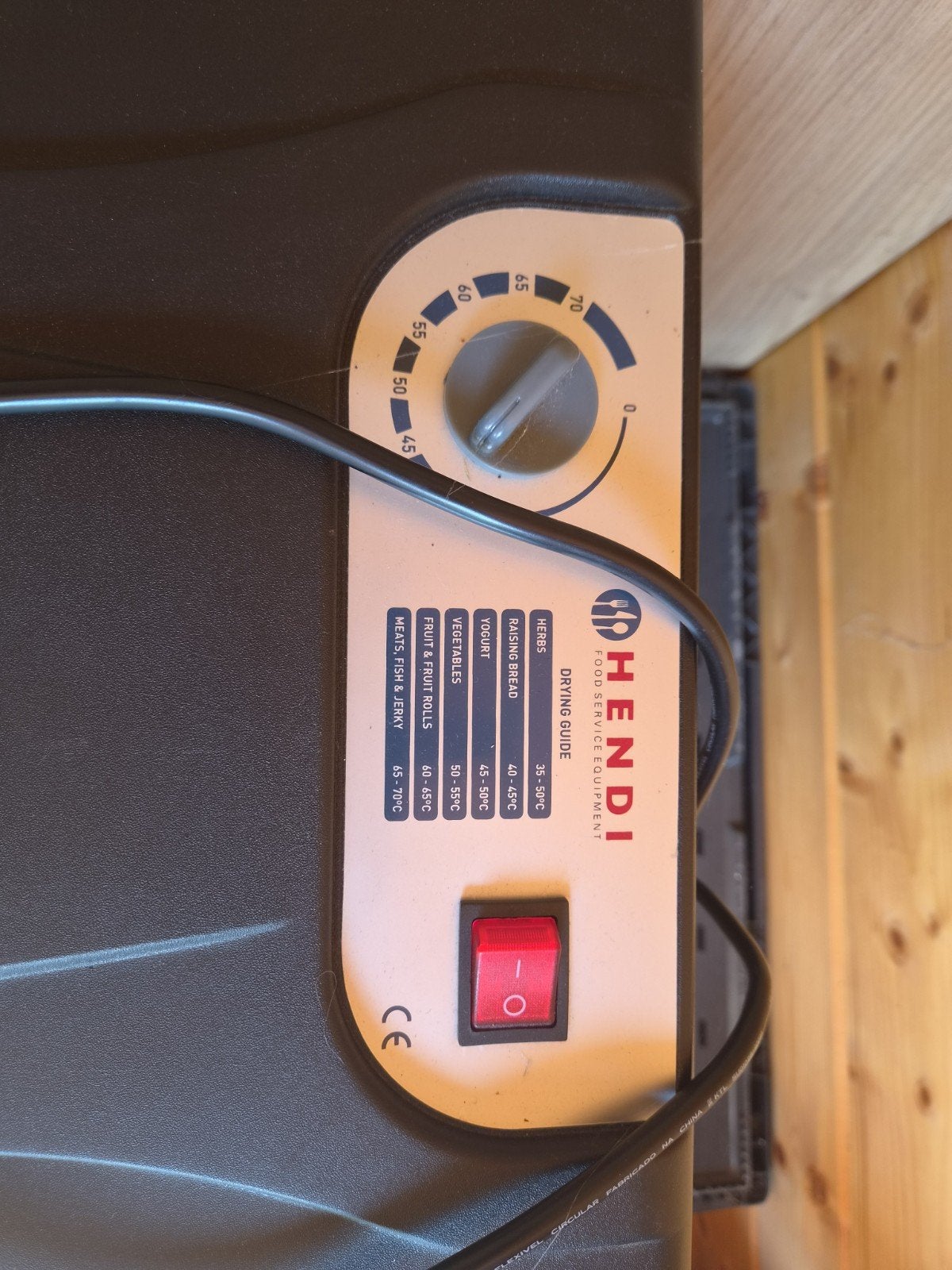 Hendi food dehydrator, voedseldroger, Ophalen of Verzenden, Zo goed als nieuw, Minder dan 45 cm