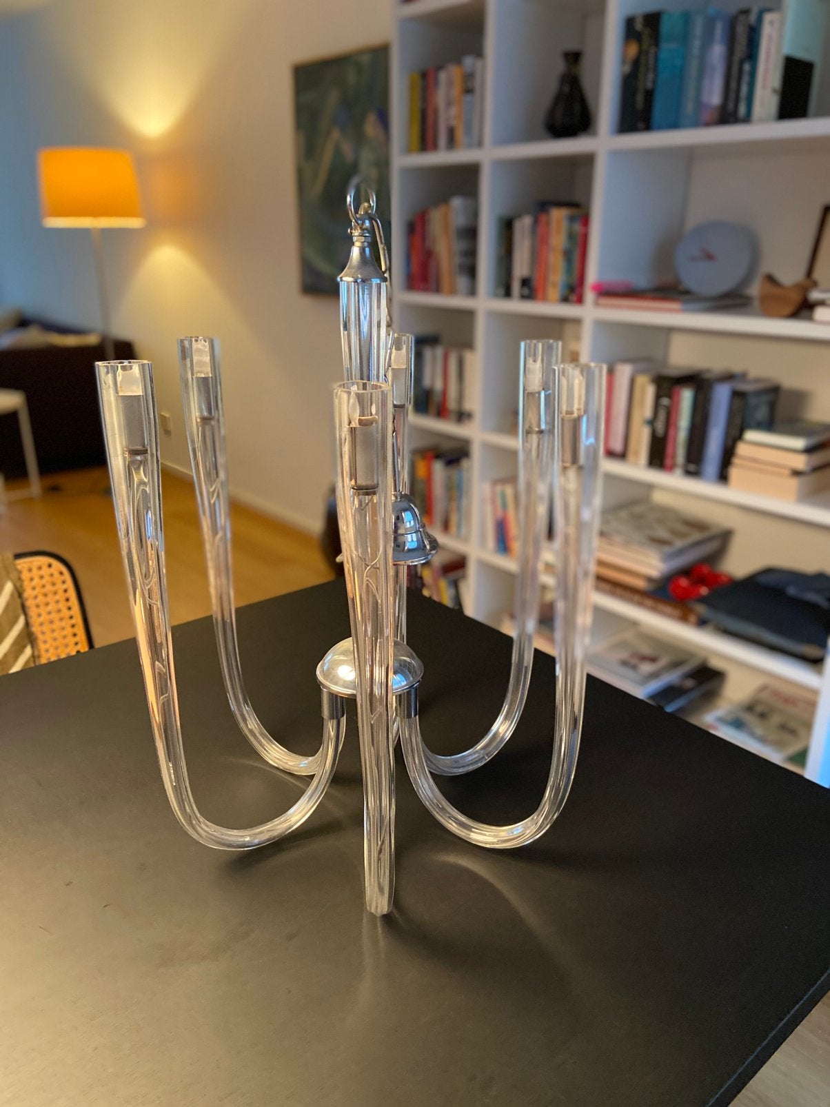 Plexiglas design  kroonluchter uit Turkije, Ophalen, Zo goed als nieuw