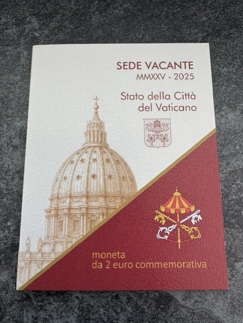 Sede Vacante, 2025. Vaticaan €2,- , Ophalen of Verzenden, Vaticaanstad, 2 euro, Losse munt