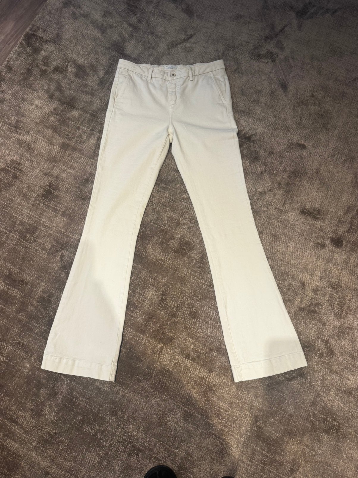 By-Bar off white jeans met lichte flair pijp, Legging, Maat 36/38 (S), Wit, Ophalen of Verzenden