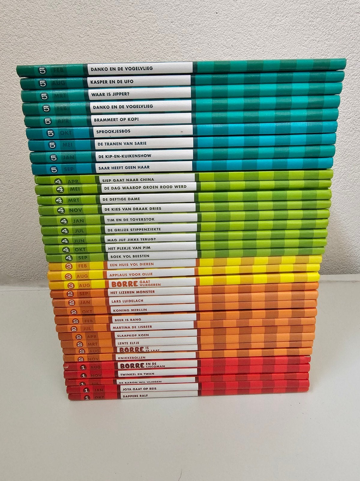35x borre boekjes groep 1 2 3 4 5, Ophalen of Verzenden, Gelezen, Diverse Auteurs