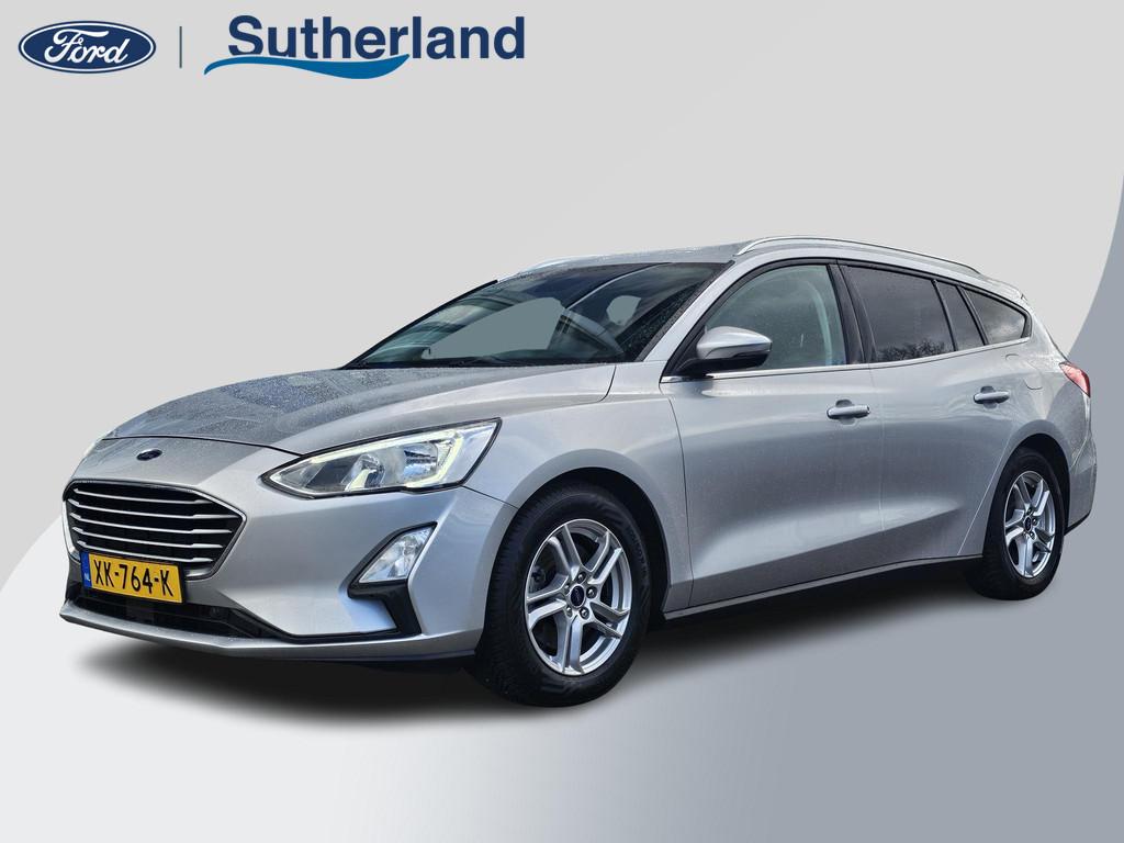 Ford Focus Wagon 1.0 EcoBoost Trend Edition Business Winterp, Gebruikt, 1283 kg, Origineel Nederlands, Zilver of Grijs