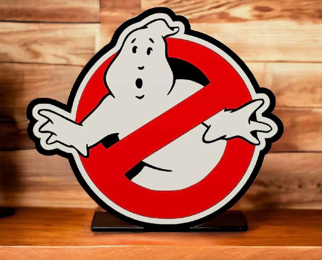 Ghostbusters Logo LED Lamp - USB Aansluiting, Ophalen of Verzenden, Zo goed als nieuw, Lichtbak of (neon) lamp