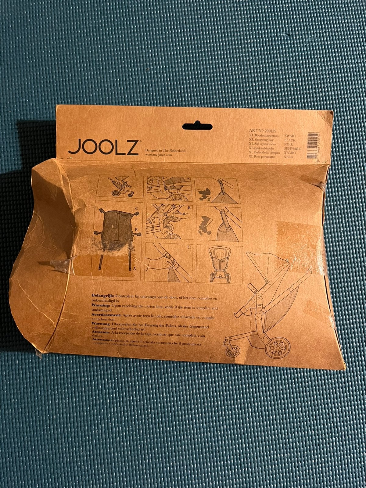 Joolz boodschappentas zwart voor achter wagen, Ophalen of Verzenden, Nieuw, Overige merken