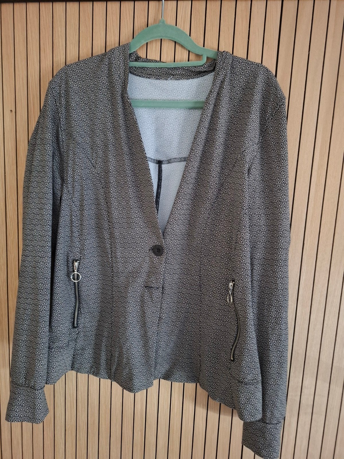 Travelstof jasje L / xl, Ophalen of Verzenden, Zo goed als nieuw, Maat 46/48 (XL) of groter, Zwart