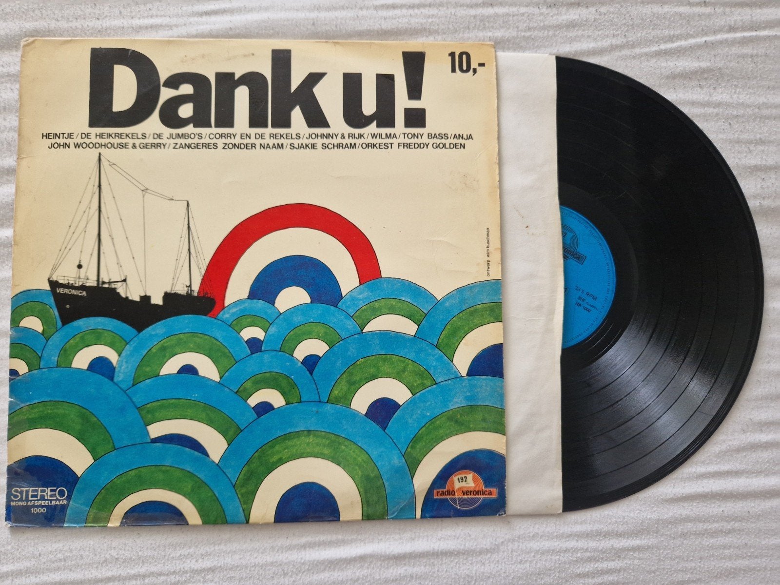 LP Nederlandstalig - Ode aan Veronica (Diverse Artiesten), Cd's en Dvd's, LP, Gebruikt, Ophalen of Verzenden, Complilatie