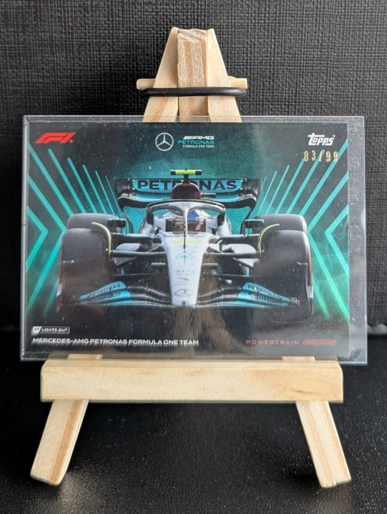 Topps f1 lights out mercedes /99, Ophalen of Verzenden, Zo goed als nieuw, Plaatje
