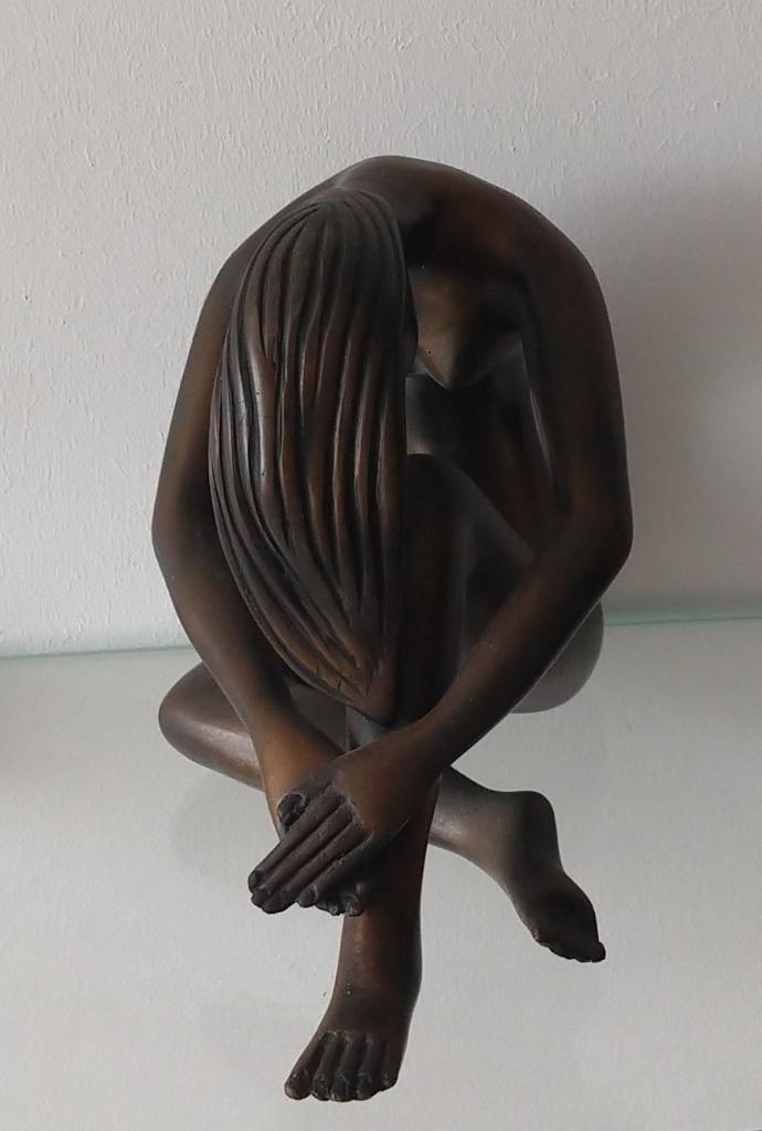 modern naakt bronzen sculptuur, volgnr 24, Handgemaakt, Ophalen of Verzenden, Brons, 20 - 50 cm