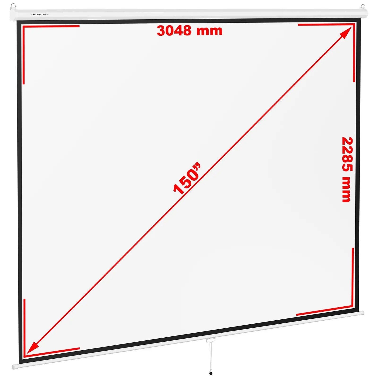 Projectiescherm, 312.8 x 239 cm. Beelddiagonaal 150", Audio, Tv en Foto, Televisie-accessoires, Ophalen of Verzenden, Nieuw