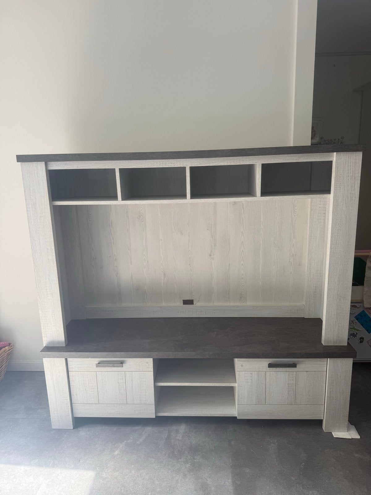 Stevige tv-meubel/wandkast van Haco Wonen (2 delen), Ophalen, Gebruikt, 150 tot 200 cm, 150 tot 200 cm