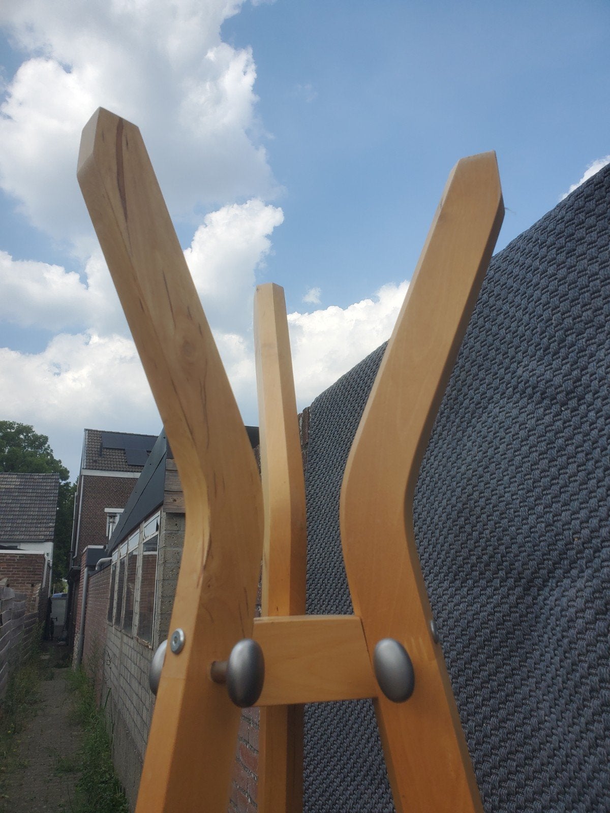 Design kapstok hout driepoot tripod, Ophalen, Zo goed als nieuw, Hout, Staande kapstok