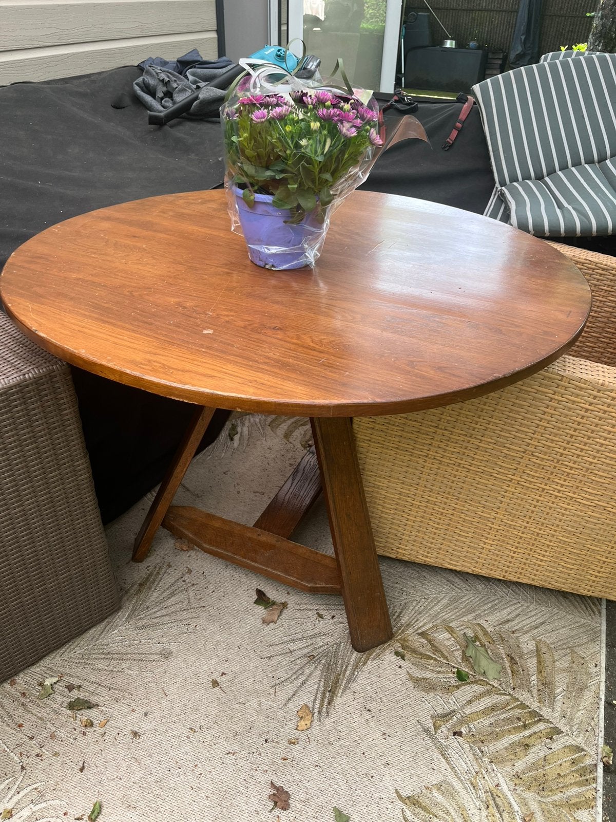 Klaptafel 110 doorsnede, Ophalen