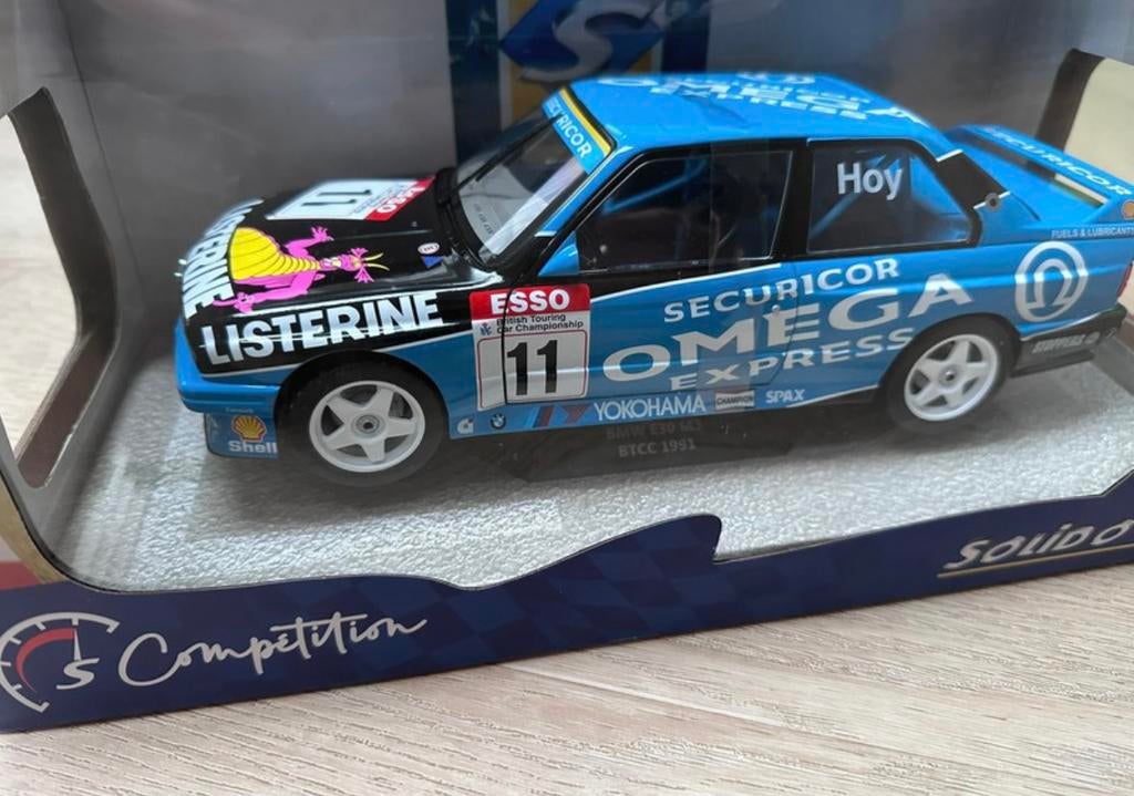 Solido BMW M3 (E30) #11 BTCC Champion 1991 Hoy 1-18, Ophalen of Verzenden, Nieuw, Solido