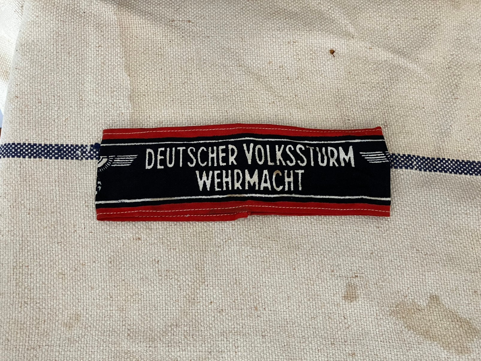 Duitse volkssturm armband WOII, Verzamelen, Militaria | Tweede Wereldoorlog, Ophalen of Verzenden, Overige soorten, Duitsland
