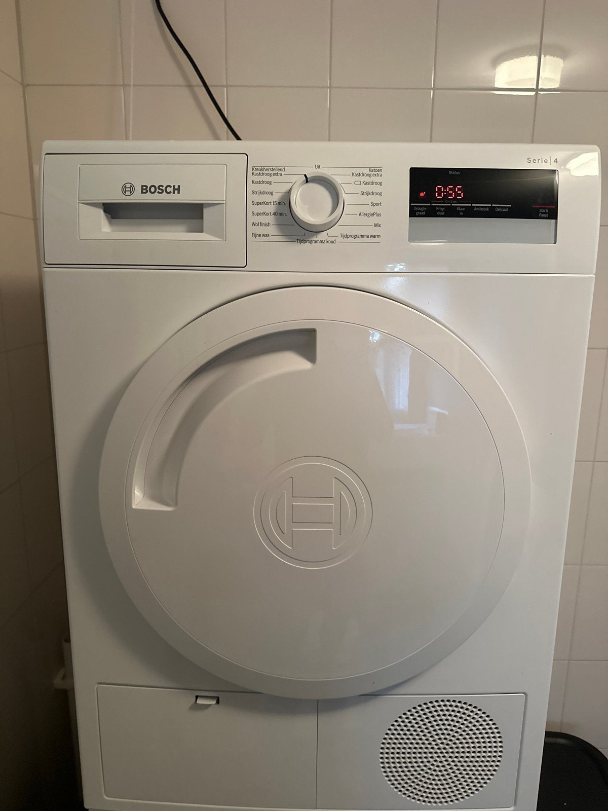 Bosch Serie 4 Condensdroger - Zo goed als nieuw, Witgoed en Apparatuur, Wasdrogers, Ophalen, 6 tot 8 kg, Gebruikt, Voorlader