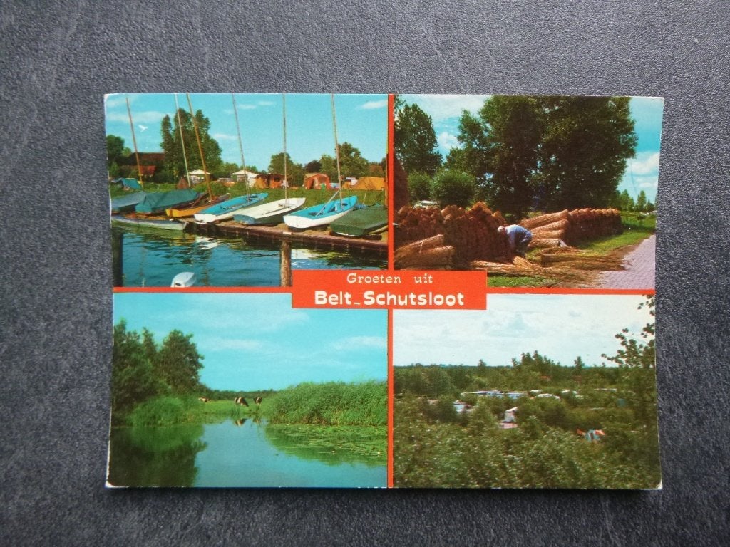 Belt-Schutsloot, riet/boten 1989, Verzenden, 1980 tot heden, Gelopen, Noord-Brabant