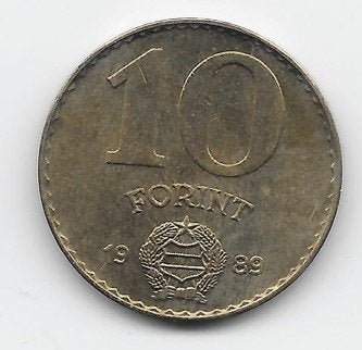 Hongarije 10 forint 1989 KM# 636, Verzenden, Hongarije, Losse munt