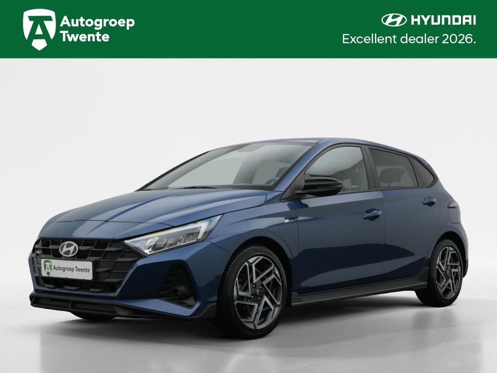 Hyundai i20 1.2 N Line | Navigatie | Private lease 429 p.m., Keurmerk '100% Onderhouden', 12 maanden, Gebruikt, Zwart