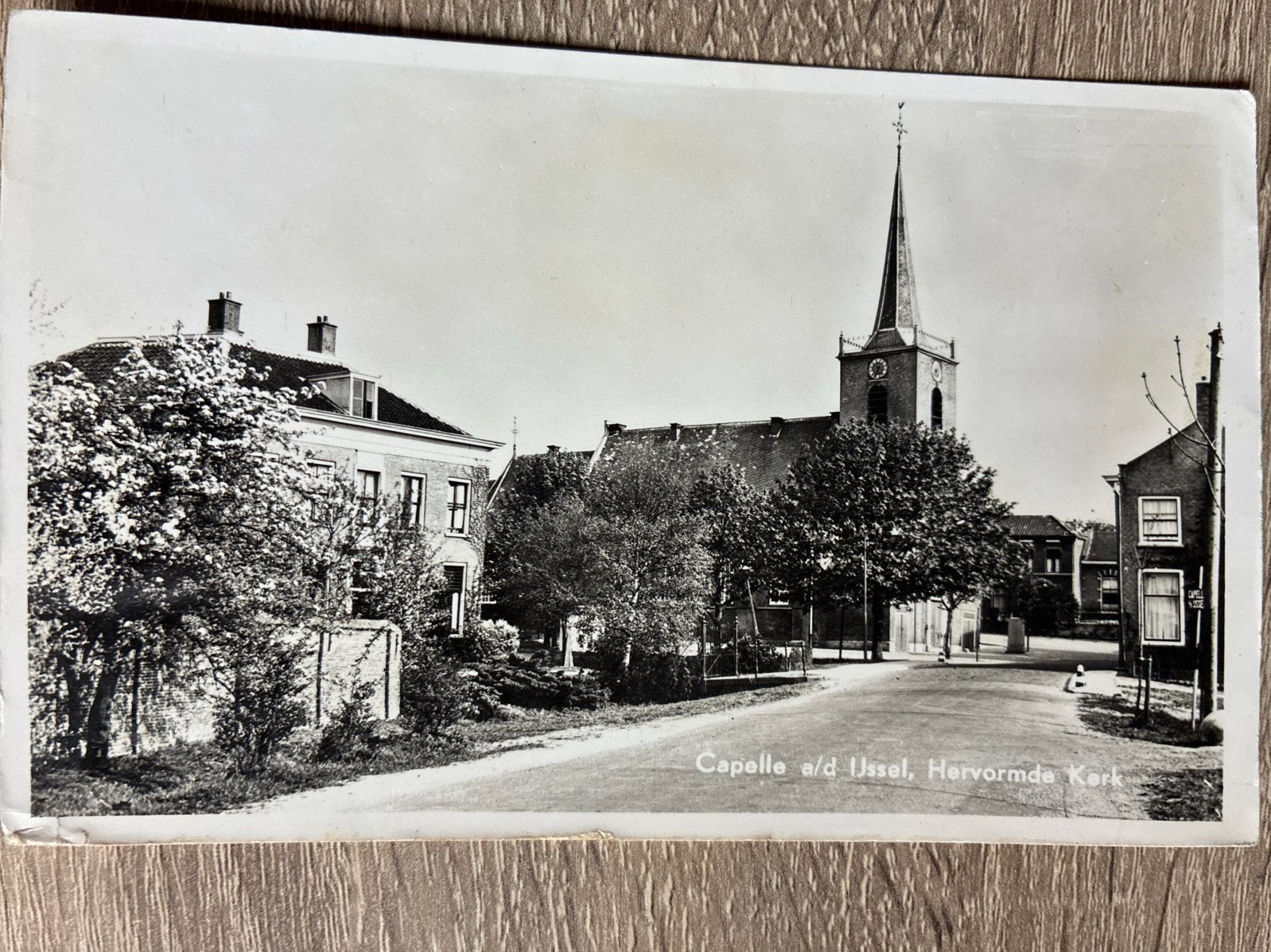 Oude Ansichtkaart Capelle a/d IJssel Hervormde Kerk, Verzamelen, Ansichtkaarten | Nederland, Ophalen of Verzenden, 1940 tot 1960