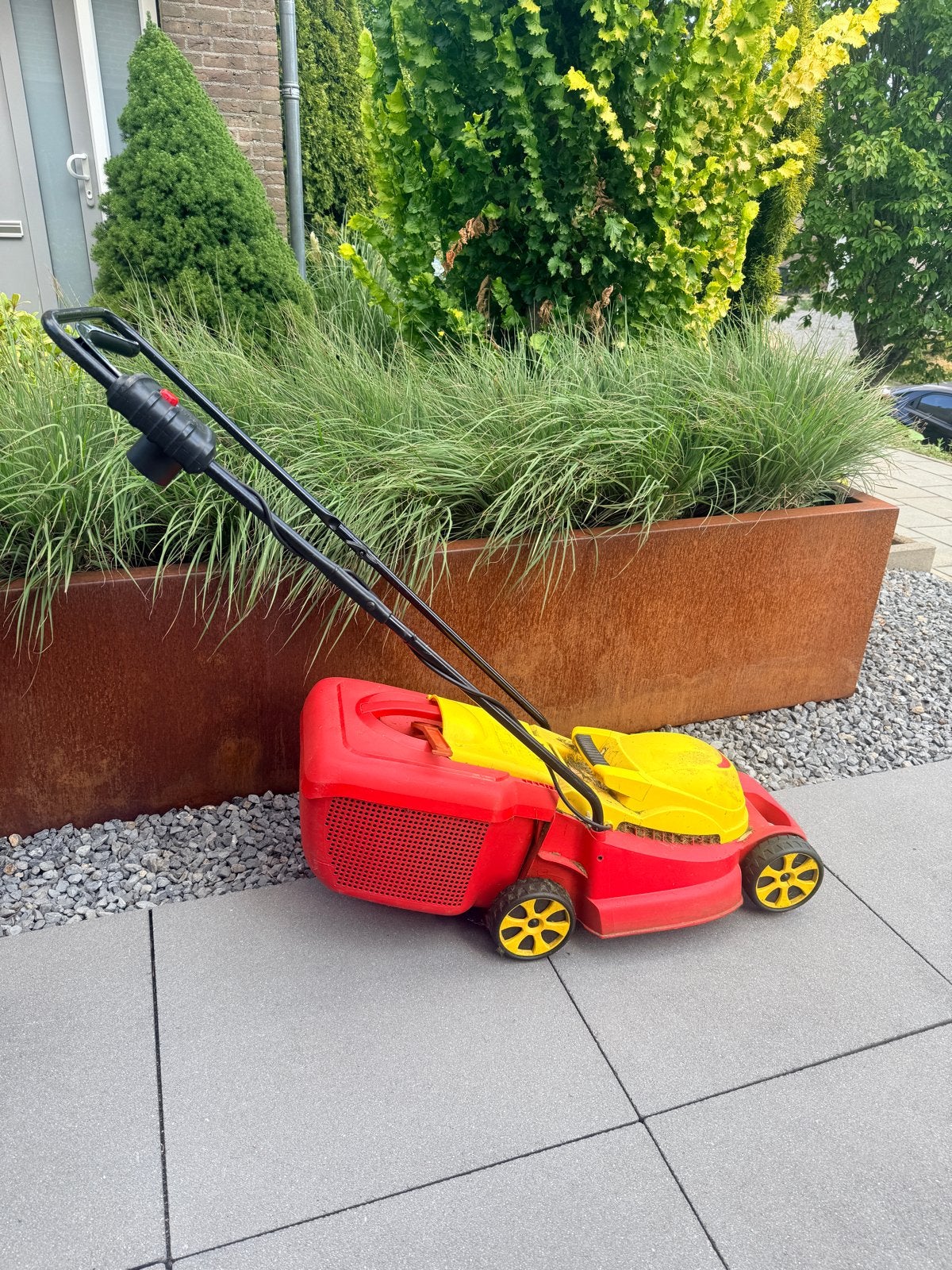 Wolf Garten grasmaaier - Elektrisch - 1000W, Ophalen, Cirkelmaaier, Gebruikt, Elektrische grasmaaier