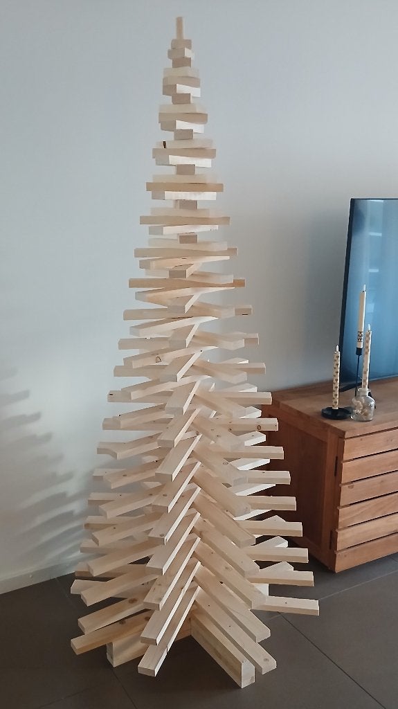 Kerstboom Hout 3d draaibaar NIEUW!, Ophalen of Verzenden, Nieuw