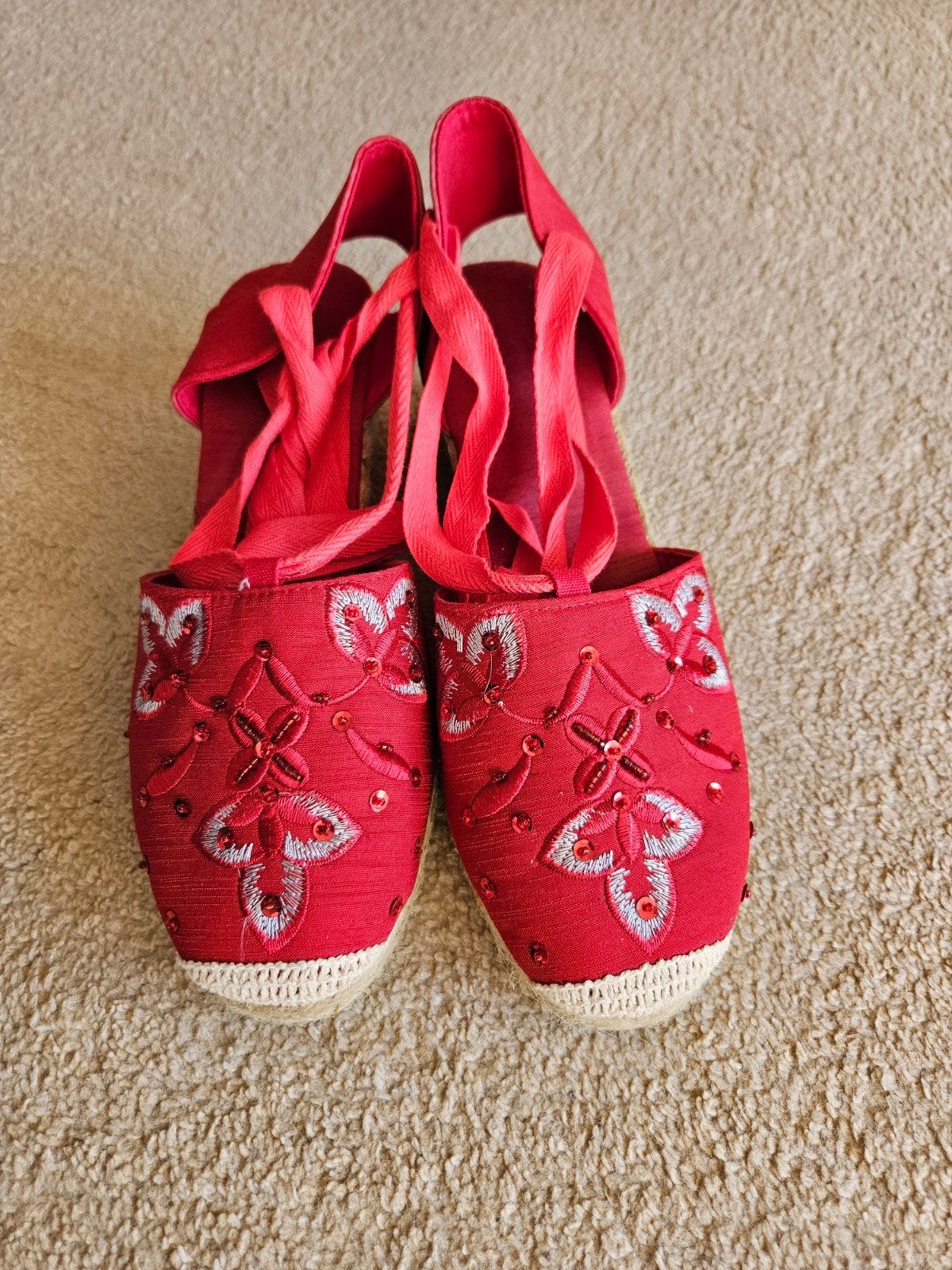 Rode Espadrilles - Maat 39. NIEUW IN DOOS!, Every 1, Nieuw, Ophalen of Verzenden, Espadrilles of Moccasins