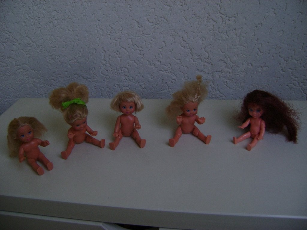 5 evi popjes van 11cm zonder kleertjes ook met kleertjes, Ophalen of Verzenden, Zo goed als nieuw, Overige typen