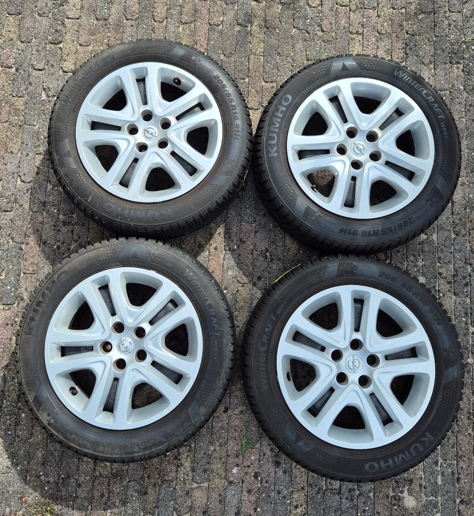 Winterbanden inclusief velgen, Ophalen, Gebruikt, 16 inch, Banden en Velgen