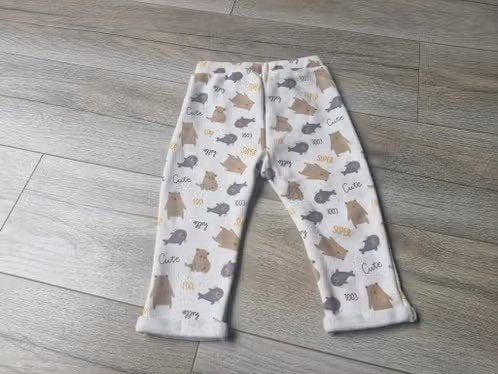 Witte broek met zeehond en beer Maat 86 hh, Kinderen en Baby's, Broekje, Jongetje of Meisje, Onbekend, Ophalen of Verzenden