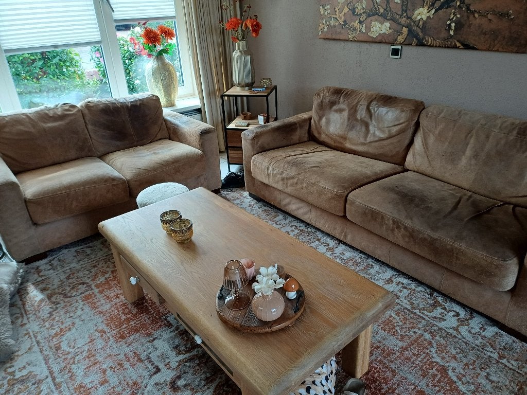 suede bankstel gratis afhalen, Ophalen, Overige materialen, Gebruikt, Stoer