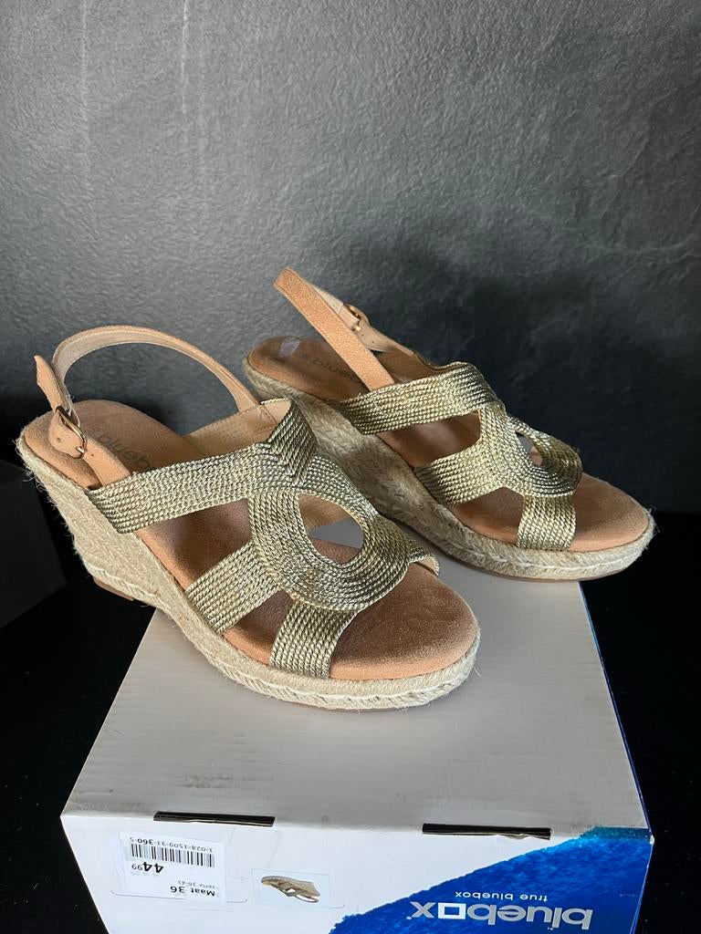 Nieuwe sleehak sandalen - Maat 37, Kleding | Dames, Schoenen, Nieuw, Sandalen of Muiltjes, Overige kleuren, Ophalen of Verzenden